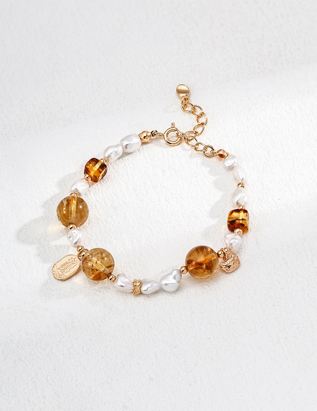 Amber Citrine Cristal Bracelet