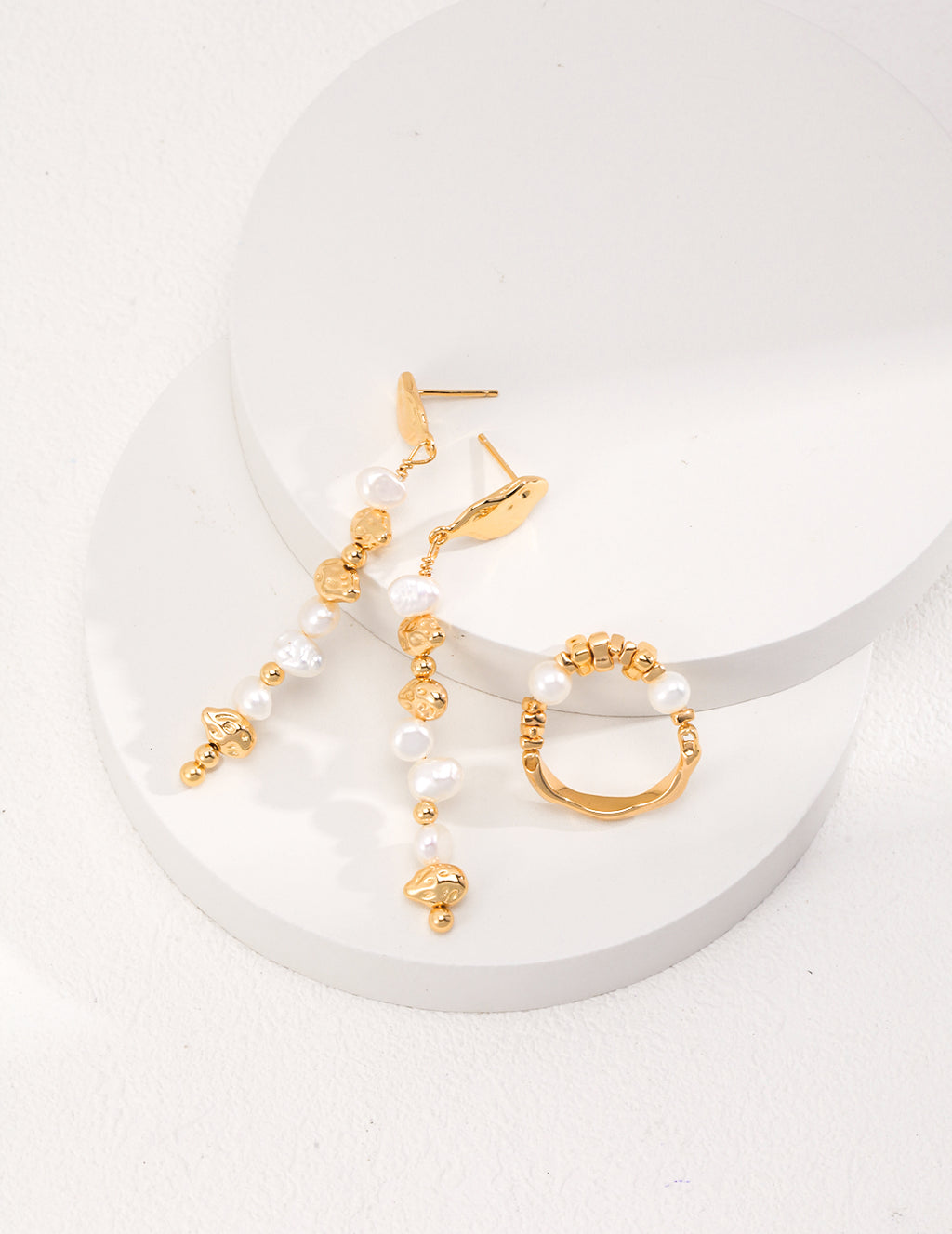 MIni Silver Nuggets Ring