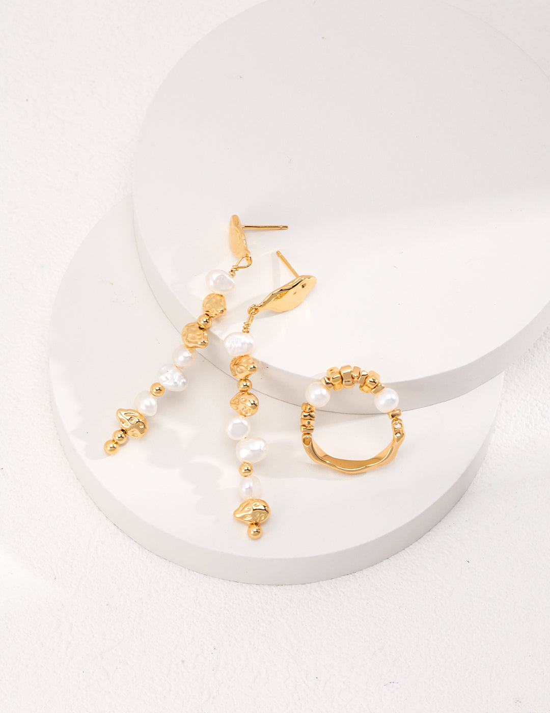 MIni Silver Nuggets Ring