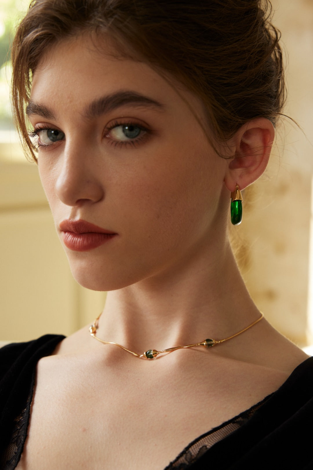 Moss Agate and Lapis Lazuli Necklace