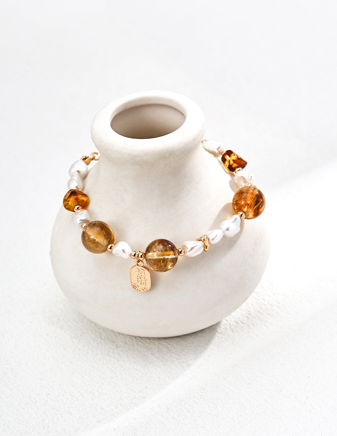 Amber Citrine Cristal Bracelet