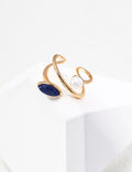 Lapis And Pearls Ring