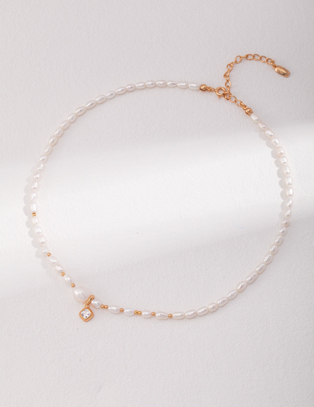 Stella Pearl Zircon Necklace