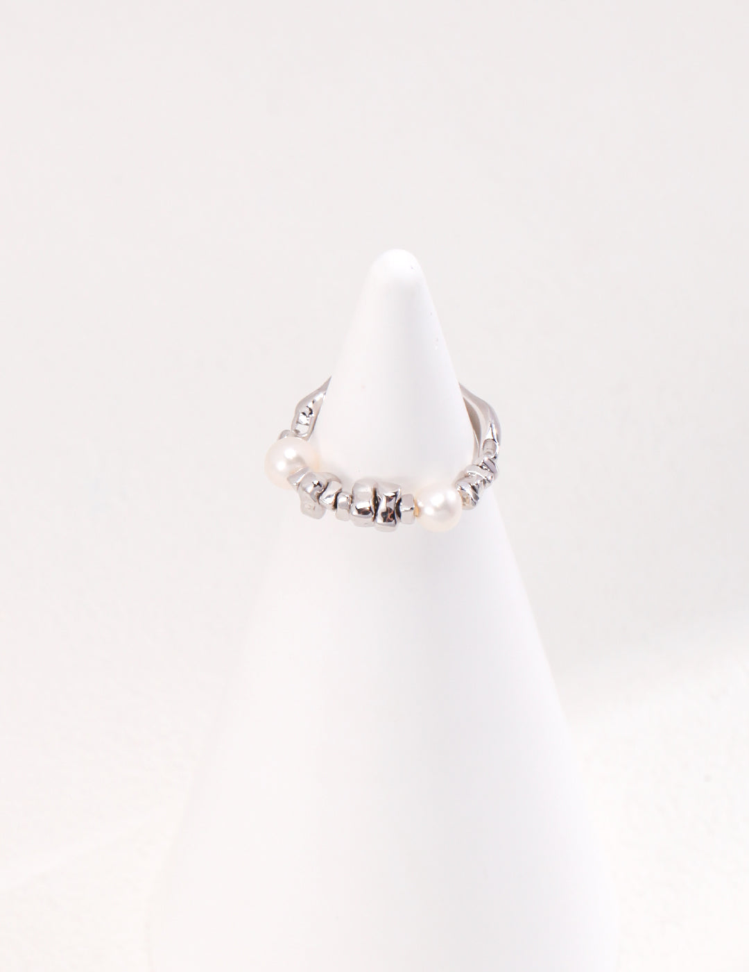MIni Silver Nuggets Ring