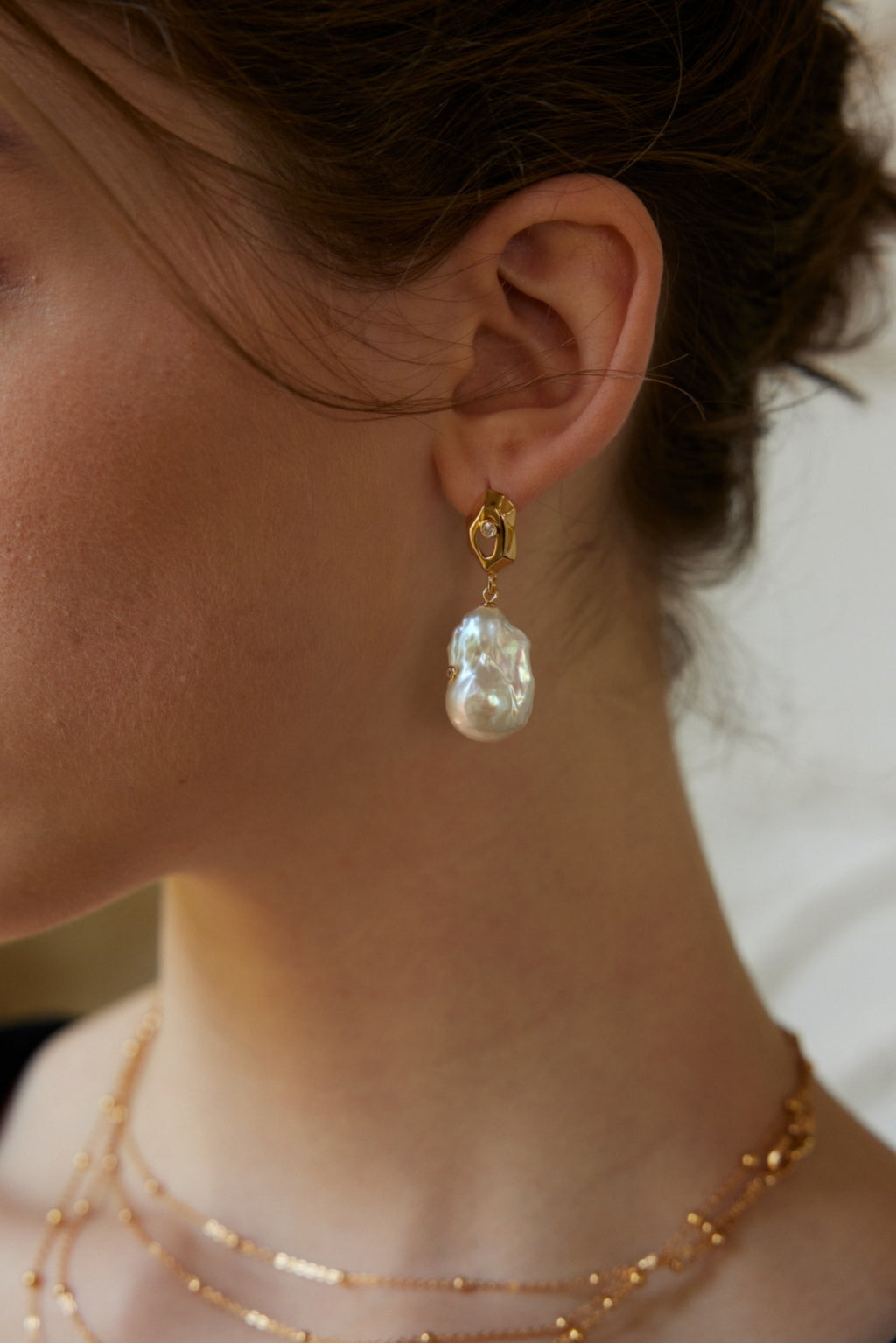 Stella Pear & Zircon Earrings
