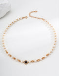 Mini Pearl Necklace - Gold