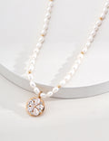 Cubic Zirconia Pearl Necklace