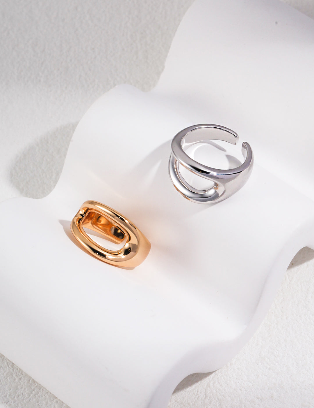 Double-Layered Circular Huggies Ring