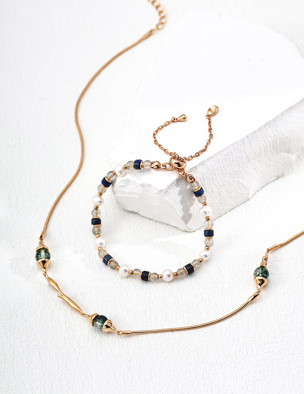 Labradorite Lapis Lazuli Bracelet