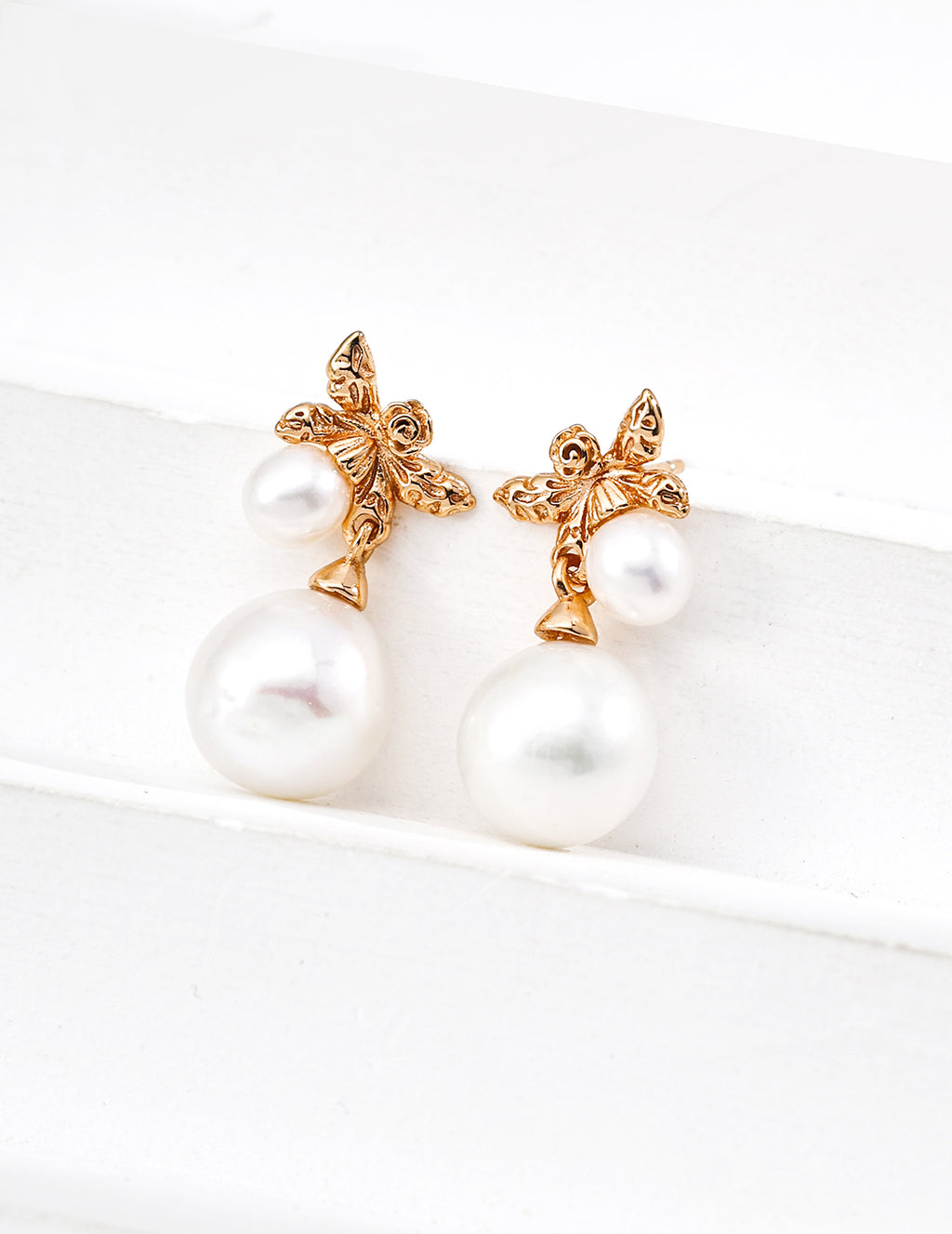 Stella Mini Double Pearl Earrings