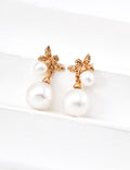 Stella Mini Double Pearl Earrings