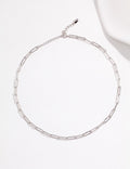 Sterling Silver Paperclip Chain Necklace