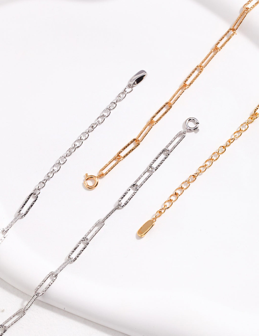 Sterling Silver Paperclip Chain Necklace