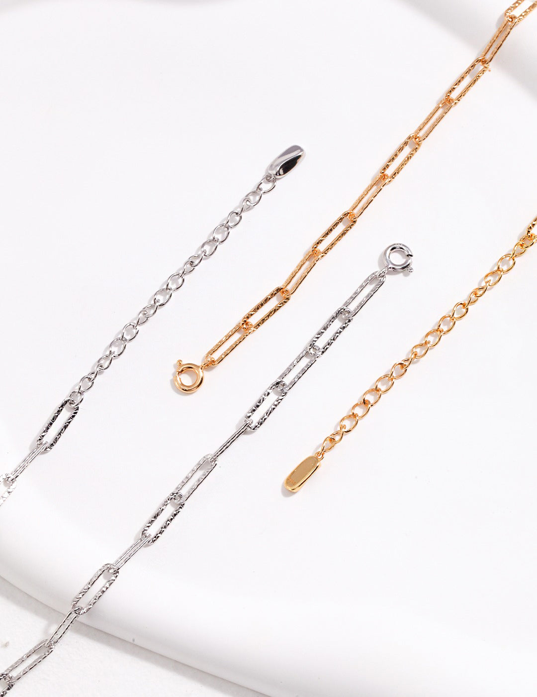 Sterling Silver Paperclip Chain Necklace